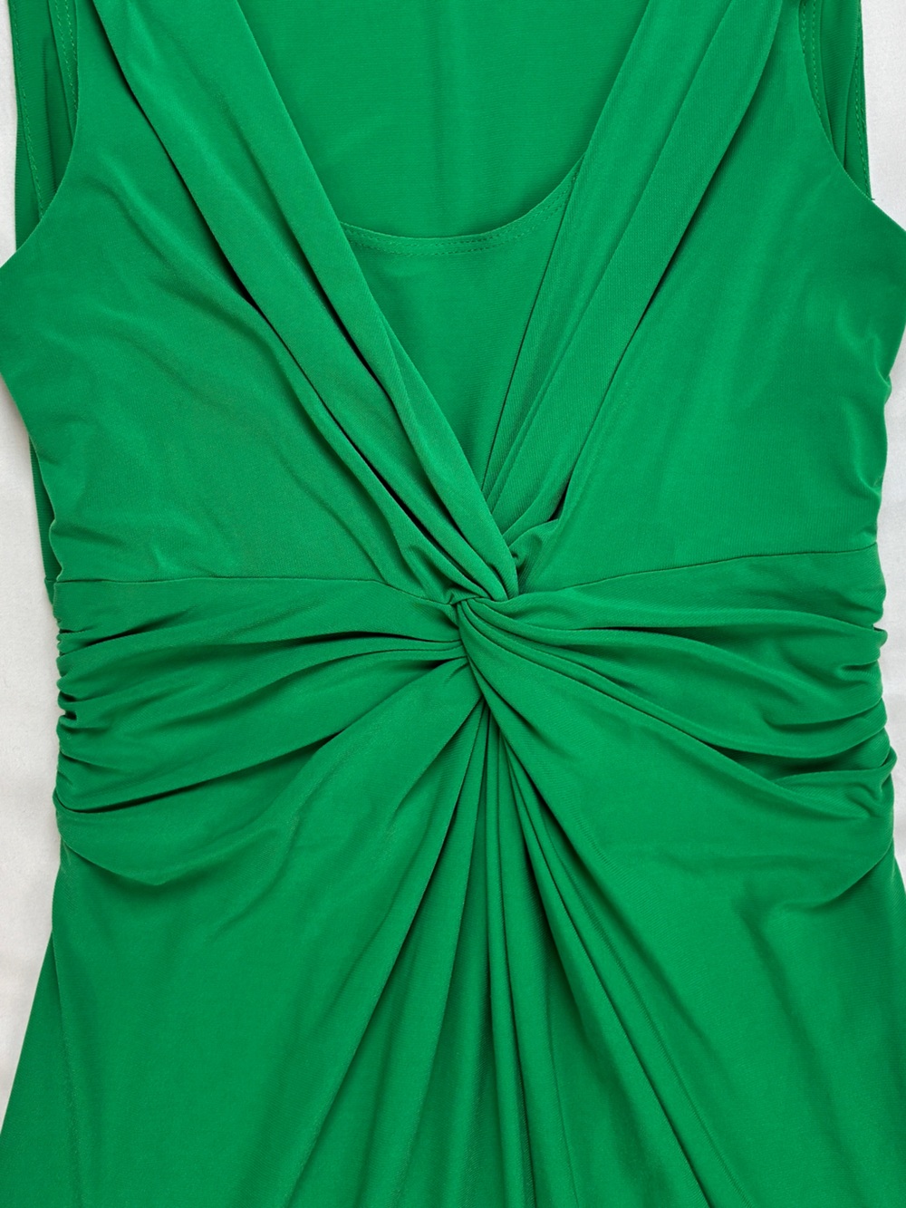 Chaps Green Sleeveless Twist-Front Midi/Maxi Dress - Picture 7 of 14